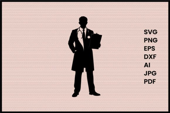 Doctor Holding Medical Illustration