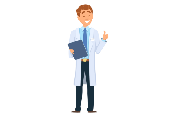 Doctor Show Thumb Up. Medical Treatment