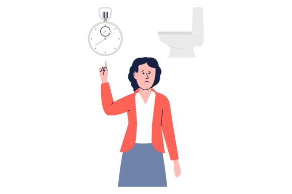 Frequent Urination Medical Illustration