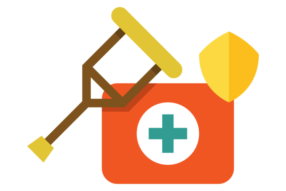 Health Insurance Color Icon. Medical Car