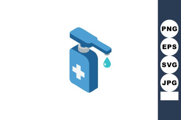 Medical Hand Sanitizer Bottle with Drop
