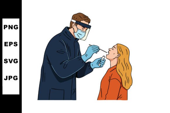 Medical Professional Performing Covid 19