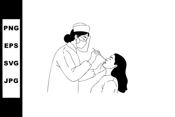 Medical Professional Performing Nasal Sw