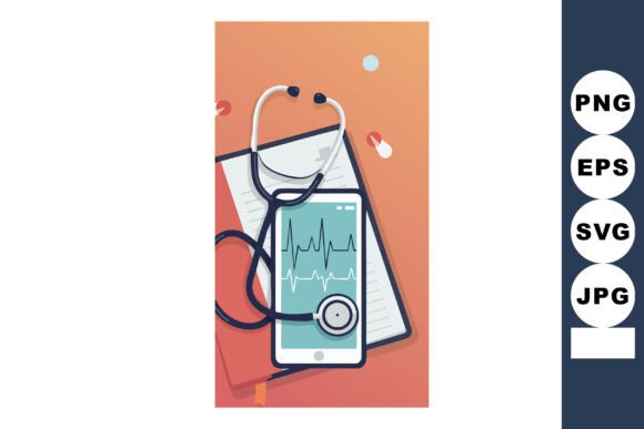 Medical Smartphone with Stethoscope