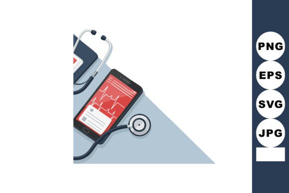Medical Stethoscope and Smartphone