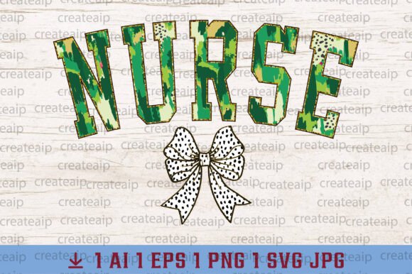 Nurse Coquette Bow St. Patrick’s Day PNG