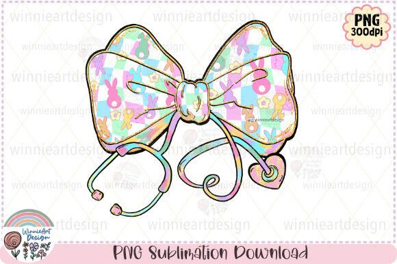 Nurse Easter Coquette Stethoscope Bow