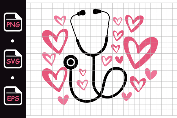 Stethoscope and Hearts Medical Love