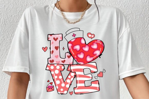 Valentine Nurse PNG Love Doodle Heart